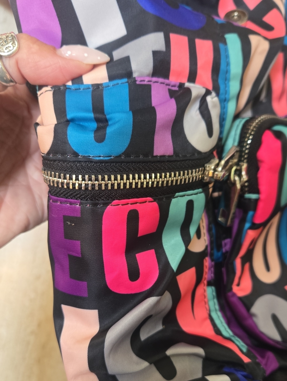 Juicy Couture Multi-Color Signature Multi-Zipper Backpack - Picture 6 of 10